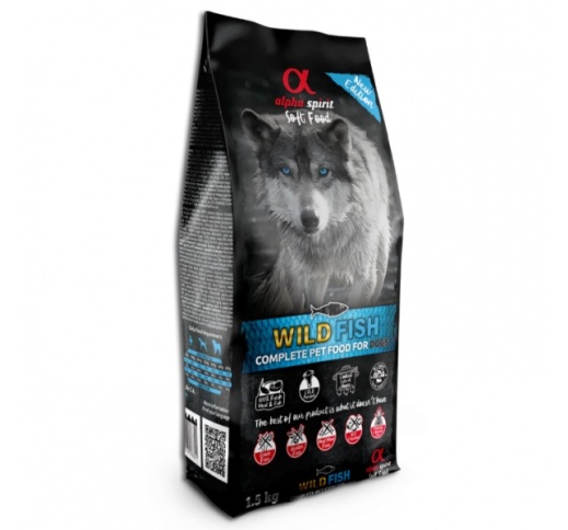 Alpha Spirit Wild Fish Semi-moist Dog Food 1,5kg