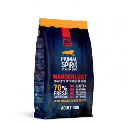 Primal Spirit 70% Wanderlust Dog Food 1kg