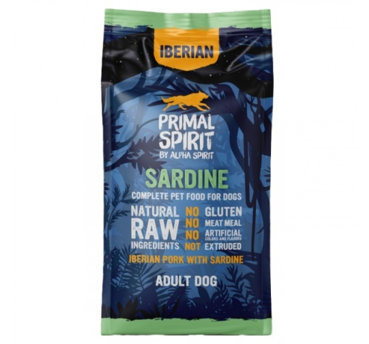 Primal Spirit Iberian Pork with Sardine Dog food 1kg