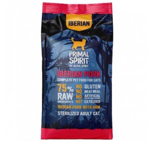 Primal Spirit Iberian Pork with Ham Cat Food 1kg