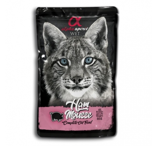 Alpha Spirit Ham Mousse for Cats 85g