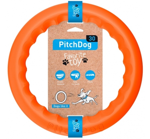 Dog Toy Pitchdog30 Ring Orange 28cm