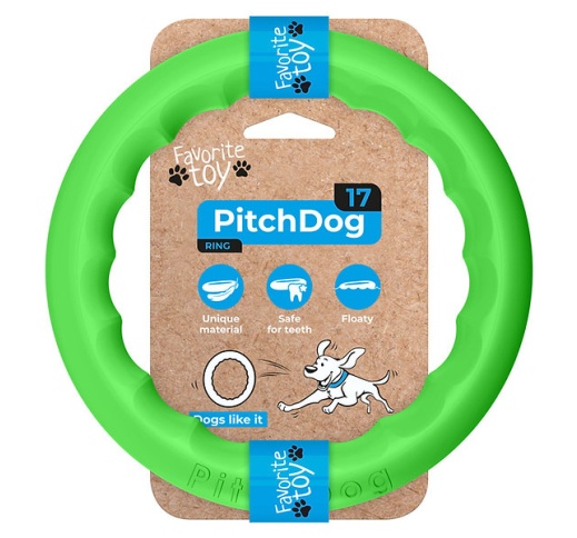 Dog Toy Pitchdog17 Ring Green 17cm