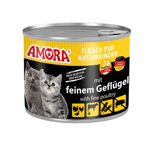 Amora Meat Pure Kitten Food (with fine Poultry and Beef) 200g