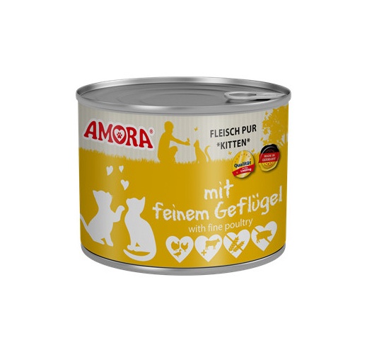 Amora mit feinem Geflügel Kassipojakonserv (Linnu- ja Veiselihaga) 200g