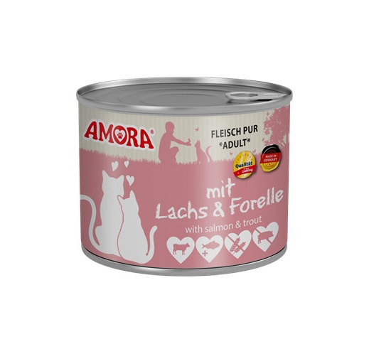 Amora Lachs und Forelle Kassikonserv (Veiseliha, Lõhe ja Forelliga) 200g