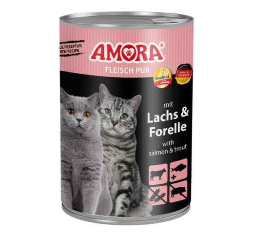 Amora Lachs & Forelle Kassikonserv (Veiseliha, Lõhe ja Forelliga) 400g