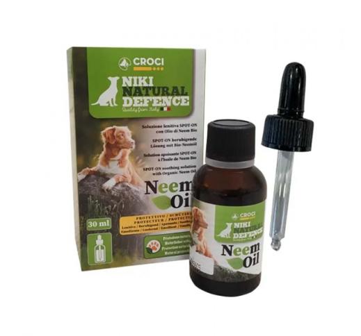 Niki Natural Defence Tilgad Koerale Neemiõliga (Karvkatte edendamiseks, kaitseks kirpude, puukide ja sääskede vastu) 30ml