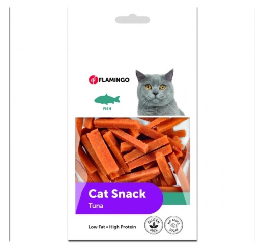 Лакомства для кошек, кусочки тунца 50г