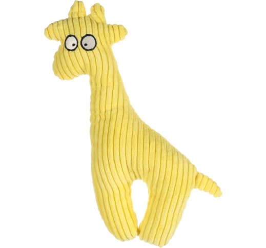 Dog Toy Pebbles Giraffe Yellow 27cm