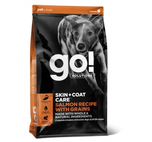 GO! Skin + Coat корм с лососем для собак всех возрастов 1.6кг