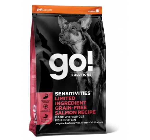 GO! Sensitivities Беззерновой корм с лососем для собак всех возрастов 1,6кг