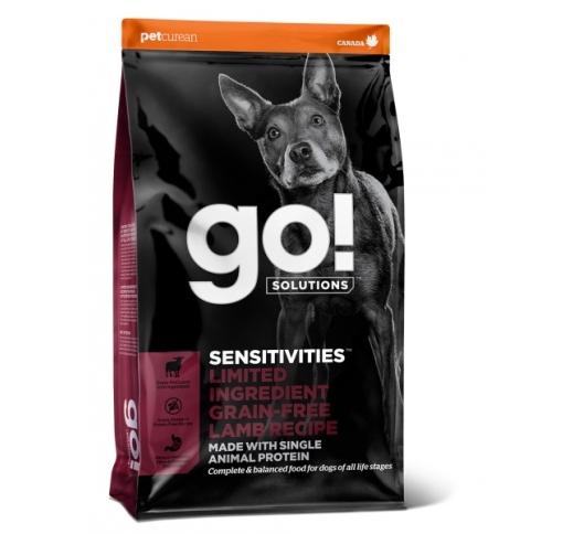 GO! Sensitivities Беззерновой корм с ягненком для собак всех возрастов 10кг