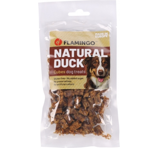 Natural Duck Cubes dog Treats 80g