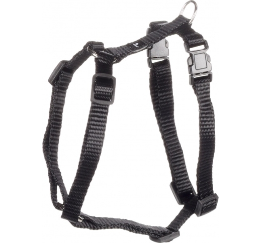 H-Harness for Dogs "Ziggi" Black XS 25-40cm 10mm