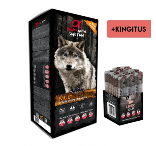 Alpha Spirit Multiprotein Semi-moist Dog Food 9kg