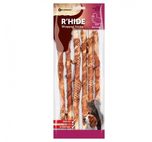 R'Hide Duck Wrapped Stick 25cm 6pcs 130g