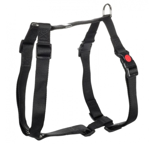 H-Harness for Dogs "Ziggi" Black L 60-85cm 25mm