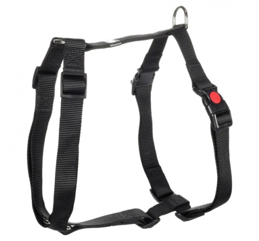 H-Harness for Dogs "Ziggi" Black XL 70-110cm 25mm