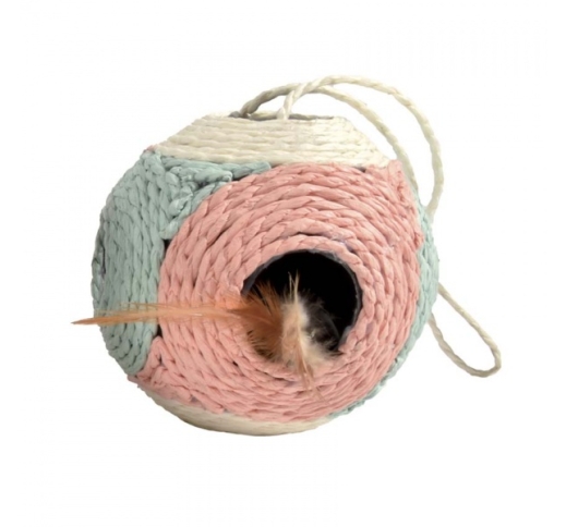 Cat Toy "Bobby" Ball, Pink ø11,5cm
