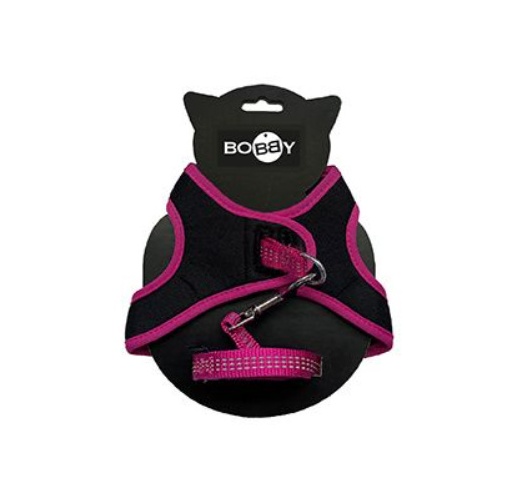 Cat Harness "Safe", Fuchsia 20-28cm XS