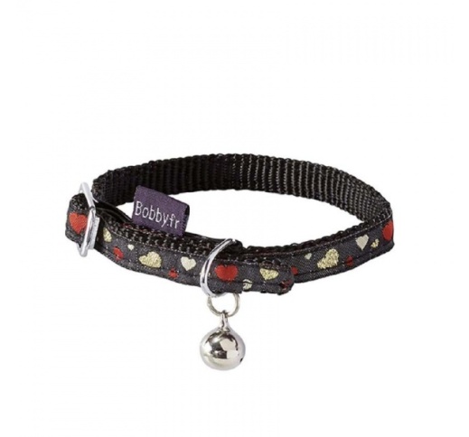 Cat Collar "Lovely" Black 30cm