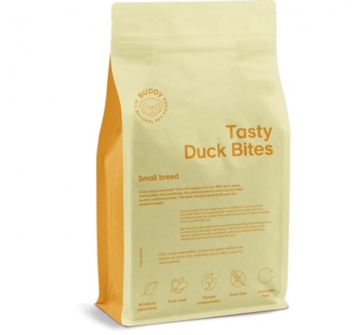 Buddy Tasty Duck Bites - Pardiga Kuivtoit Väikest Tõugu Koerale 2kg