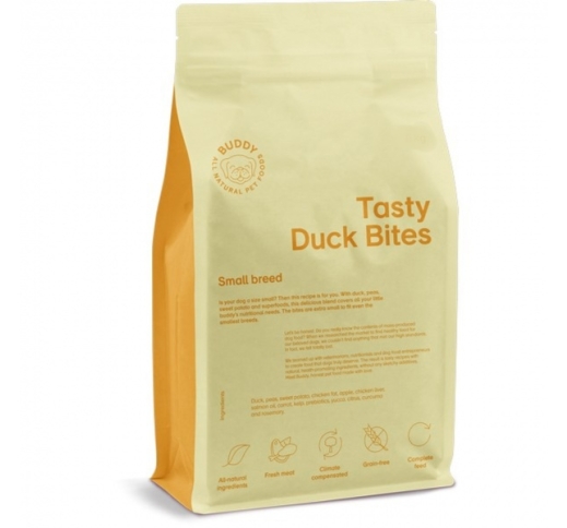 Buddy Tasty Duck Bites - Pardiga Kuivtoit Väikest Tõugu Koerale 5kg