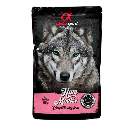 Alpha Spirit Pouch Паштет для собак с ветчиной 300г