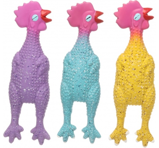 Flamingo Игрушка для собак из латекса "Freckles" — Курица, 26 см