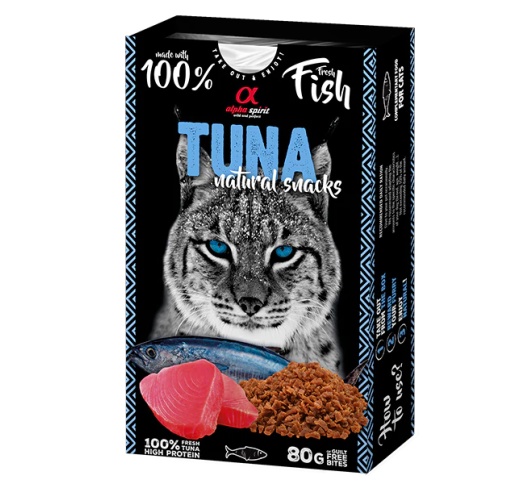 Alpha Spirit Natural Snack – Лакомства для кошек с тунцом 80 г