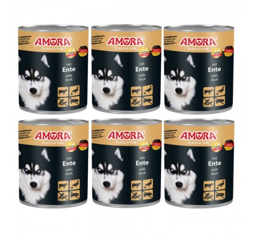 Amora Meat Pure Dog Food (Beef & Duck) 800g x 6pcs
