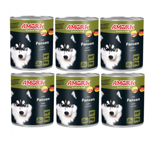 Amora Pure Meat Dog Food (Rumen) 800g x 6pcs