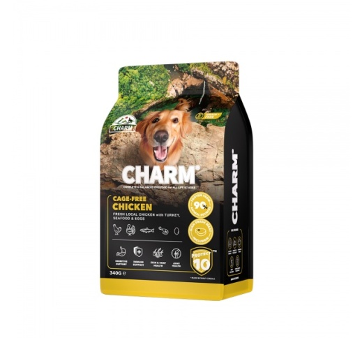 Charm Cage-Free Chicken Dog Food 340g