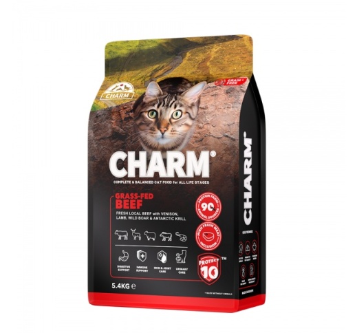 Charm Grass-Fed Beef Cat Food 5,4kg