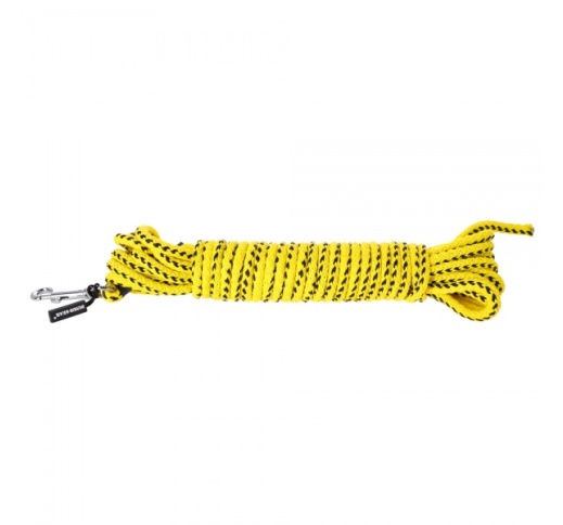 Dingo Floating Tracking Leash for Dog Training, without Handle, Yellow 8 mm x 10.5 m