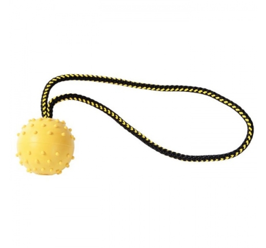 Klin Solid Rubber Ball with a Rope 60mm