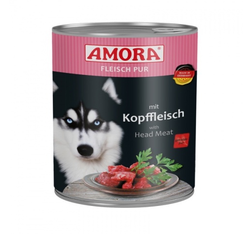 Amora Canned Dog Food (Beef Head Meat) 800g
