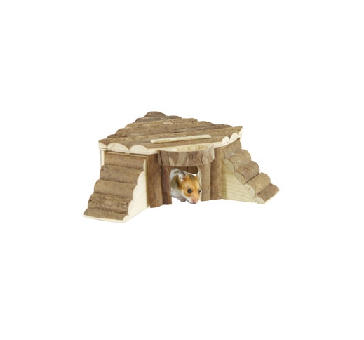 Wooden Hideaway for small animals 17x11x8cm