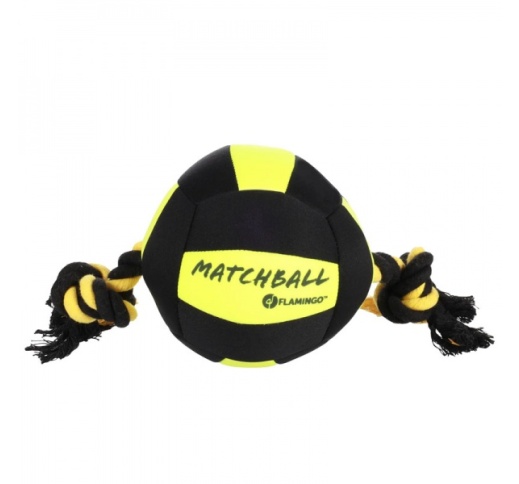 Flamingo Dog Toy "Actionball", Black/Yellow 13cm