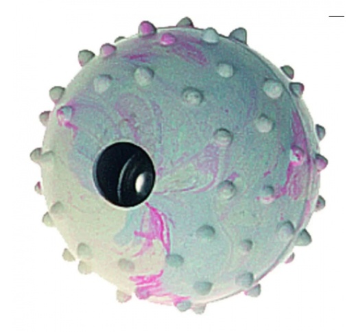 Flamingo Dog Toy Rubber Ball With Bell 5cm