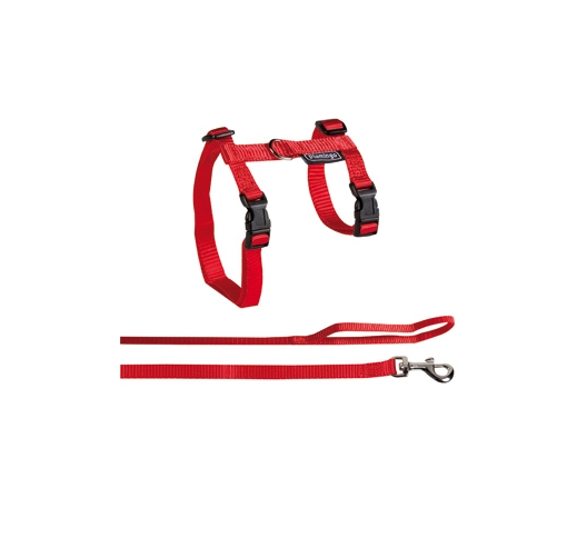 Harness for Big Cats Red 35-56cm