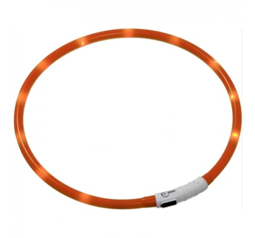 LED Collar Visio Light Orange 20-70cm