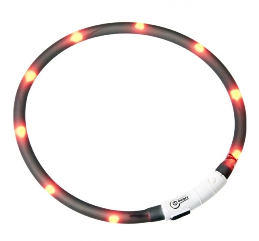 LED Collar Visio Light Grey 20-70cm
