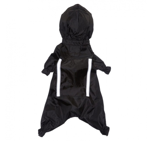 Raincoat for Dogs Black 50cm