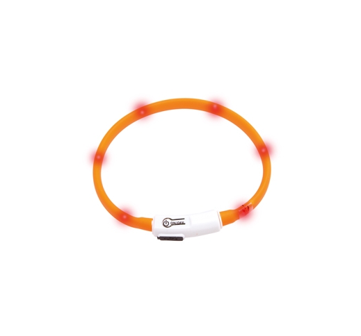 LED Collar Visio Light Orange 20-35cm