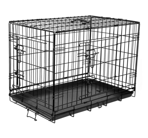 Wire Dog Cage Black Keo 79x48x53cm M