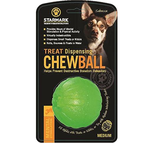 Starmark Treat Dispensing Chew Ball - игрушка для жевания 7см