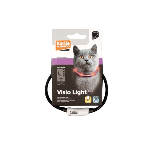 LED Collar Visio Light Grey 20-35cm