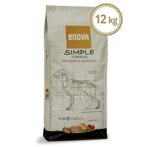 ENOVA Simple Grain Free Dog Food with Chicken 12kg